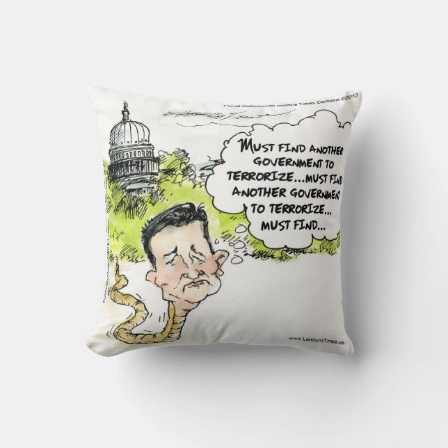 Ted Cruz Serpiente en la Hierba Almohada (Anverso)