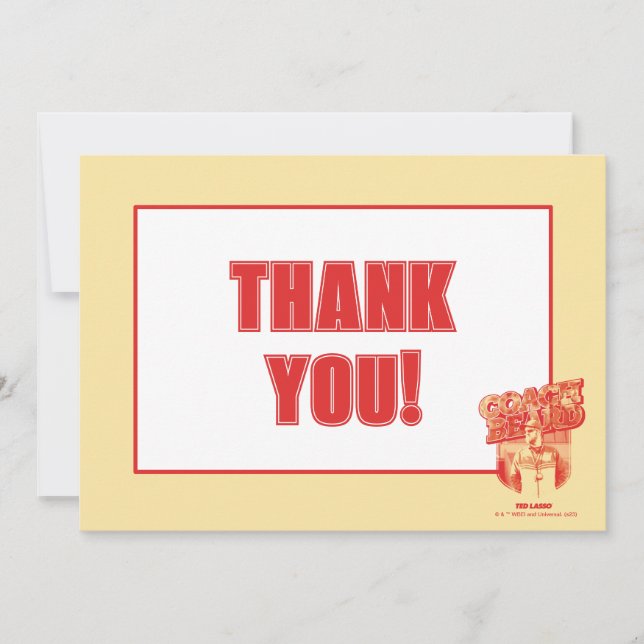 Ted Lasso | Tarjeta de barba de autocar (Anverso)