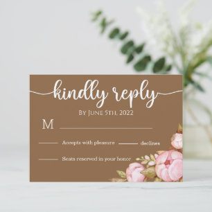 Teddy Bear Baby Bear Baby Shower RSVP Card