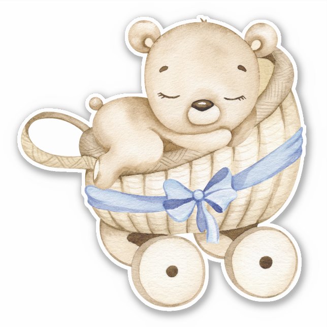 Teddy Bear Baby Bear Cute Animal Pegatina (Anverso)