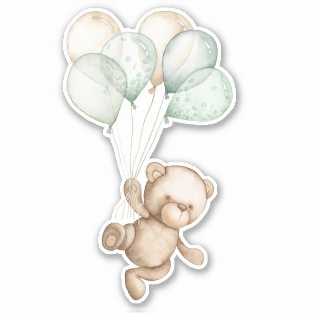 Teddy Bear Baby Bear Cute Animal Pegatina (Anverso)