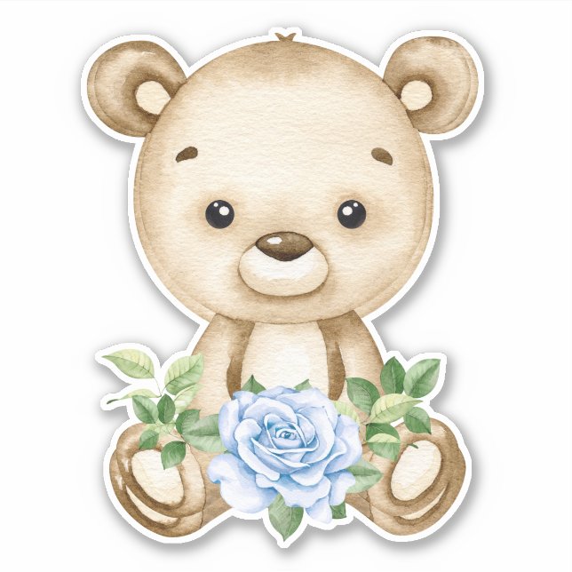 Teddy Bear Baby Bear Cute Animal Pegatina (Anverso)