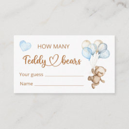 Teddy Bear Baby Bear Tarjeta de Gabinete Baby Show