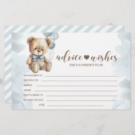 Teddy bear baby ducha padres consejos tarjetas de 