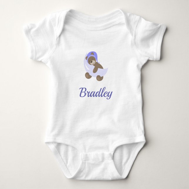 Teddy Bear Baby Jersey Bodysuit (Anverso)