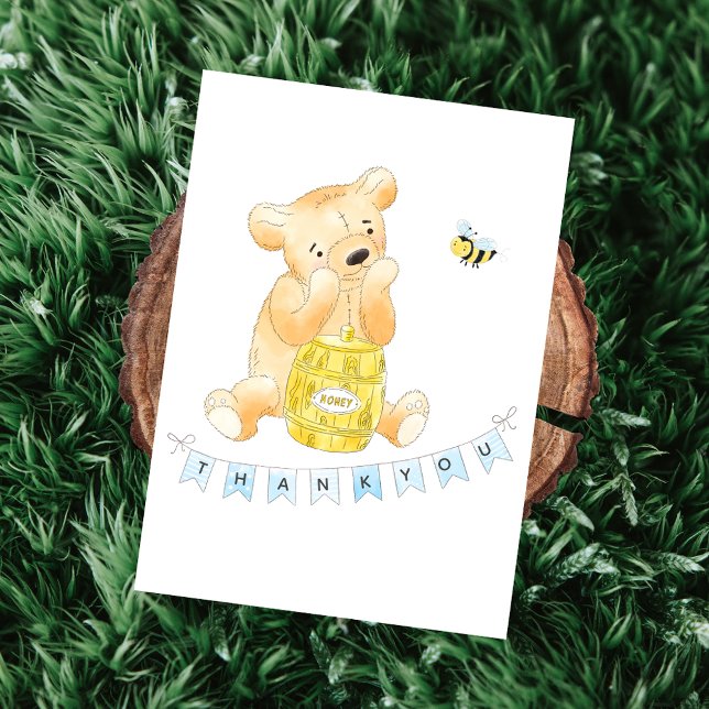 Teddy Bear Baby Shower Boy Gracias (Subido por el creador)