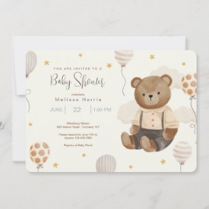 Teddy Bear Baby Shower Invitaciones