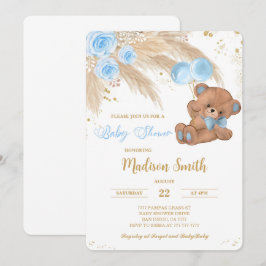 Teddy Bear Baby Shower Invitaciones