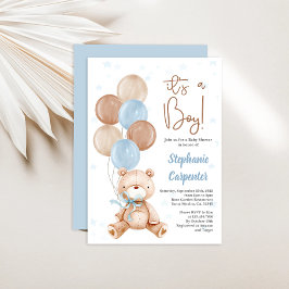 Teddy Bear Bebé ducha niño Invitación