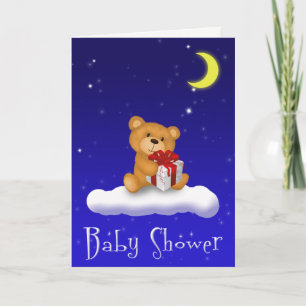 Teddy Bear con regalo - Tarjeta de felicitación Ba