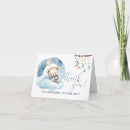 Teddy Bear durmiendo en una nube Gracias, Nota Inv