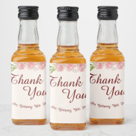 Teddy Bear Gracias Bebé Mostrar Etiqueta De Botell