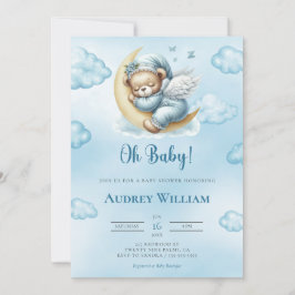 Teddy Bear Invitación Baby Shower Oh Baby