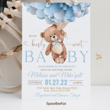 Teddy Bear Invitación Baby Shower Que Podemos Hace