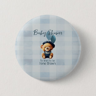 Teddy Bear Jean botón Baby Shower