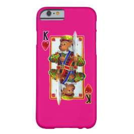 Teddy Bear King of Hearts iPhone 6 Funda