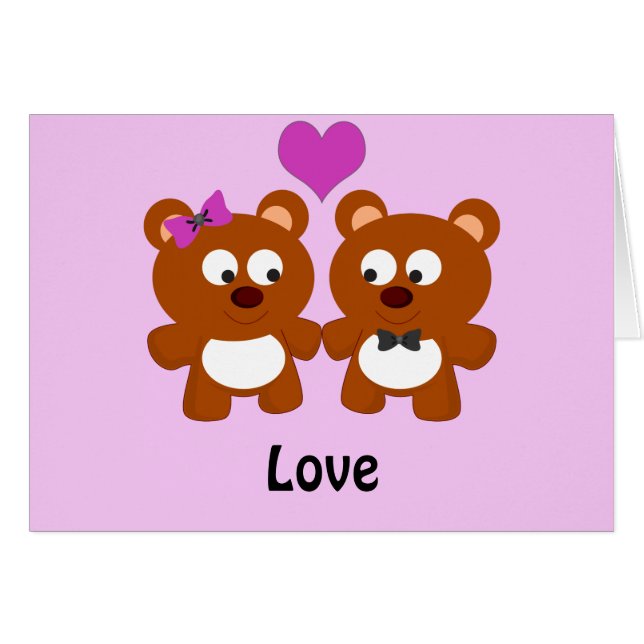 Teddy Bear Love (Anverso (Horizontal))