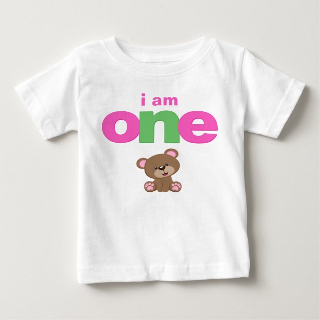 Teddy Bear primera camiseta de cumpleaños niño peq (Anverso)