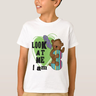Teddy Bear Tengo 3 camisetas de cumpleaños y regal