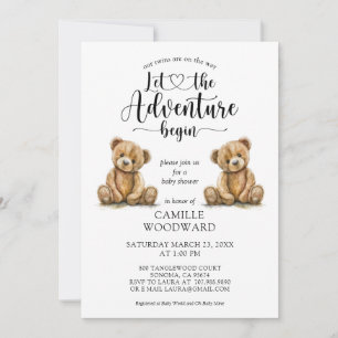 Teddy Bears Invitación Baby Shower