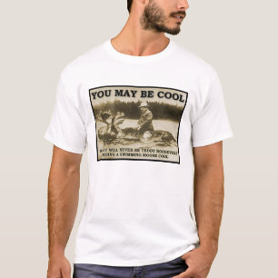 Teddy en un alce camiseta divertida