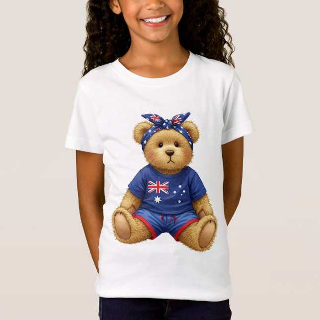 Teddy en una camiseta con la bandera australiana,  (Anverso)