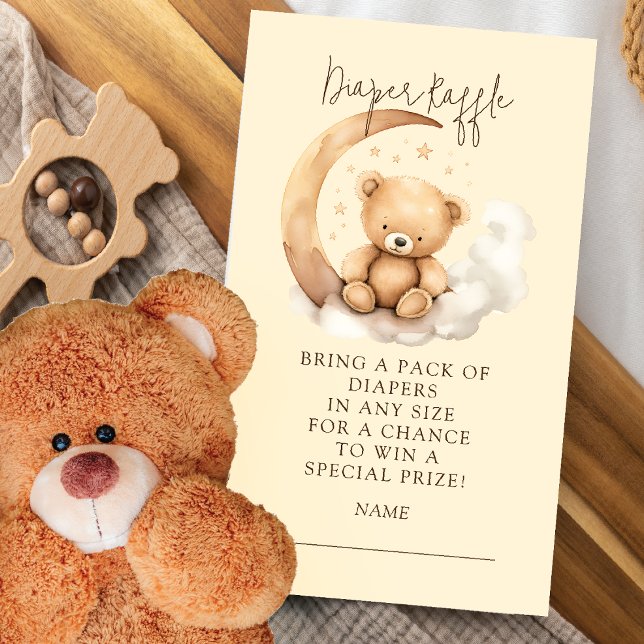 Teddy Moon Diaper Raffle Tarjeta de Gabinete (Subido por el creador)