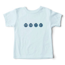 Tee de Emoji de arándano azul