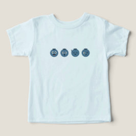 Tee de Emoji de arándano azul