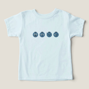 Tee de Emoji de arándano azul