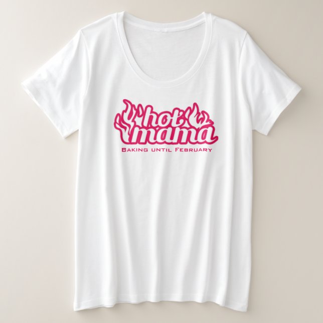 Tee de maternidad de baño caliente (Anverso del diseño)