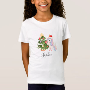 Tee de Navidades de unicornio mágico - Camisa de n