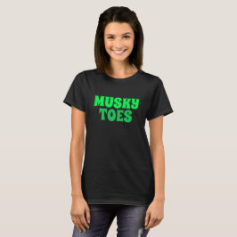 Tee de novedad divertida MUSKY TOES camisa de esti