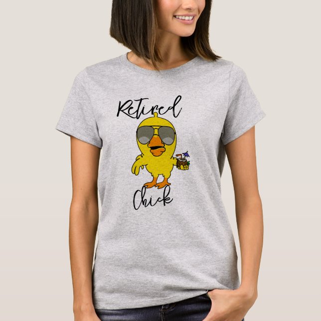 Tee de pollo retirado - Camisa divertida de retiro (Anverso)