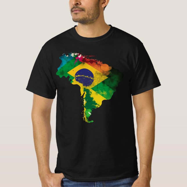 Tee de Río de Janeiro, Camisa Brasileña, Tee de Br (Anverso)