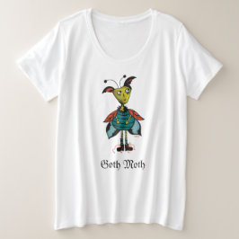 Tee de tamaño Moth Plus de gótico