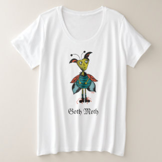 Tee de tamaño Moth Plus de gótico