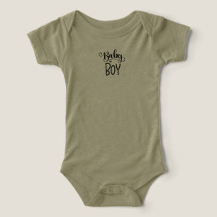 Tee de texto de Baby Boy - Vibes adorables y sin t
