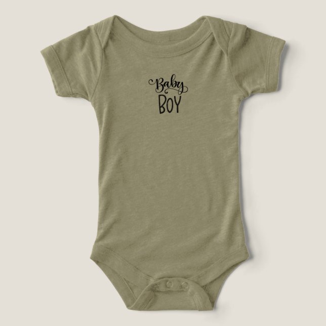 Tee de texto de Baby Boy - Vibes adorables y sin t (Diseño delantero )