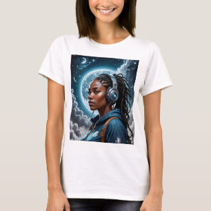 Tee espacial de ciencia ficción de camiseta de Dre