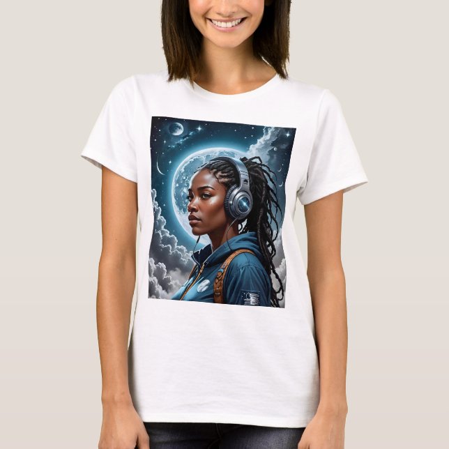 Tee espacial de ciencia ficción de camiseta de Dre (Anverso)