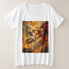 Tee femenino St Michael the Archangel Plus Size