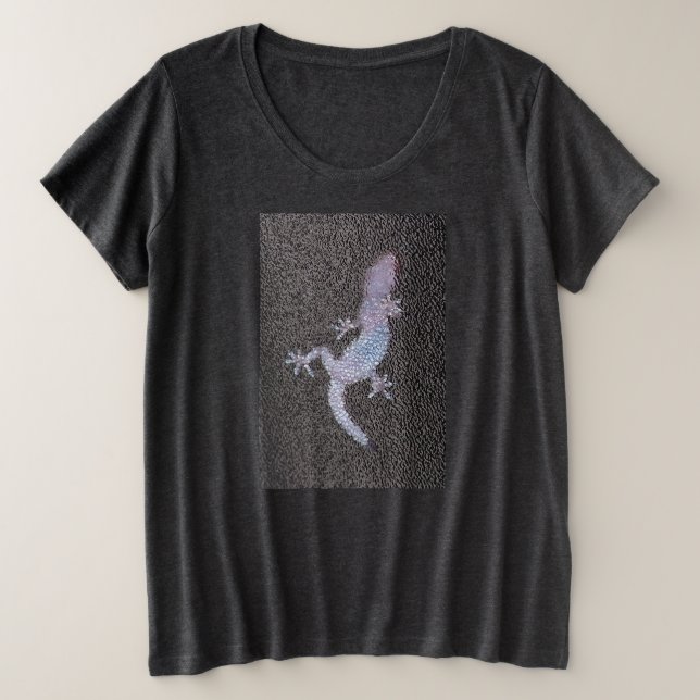 Tee Gecko mujeres más tamaño en la ventana (Anverso del diseño)