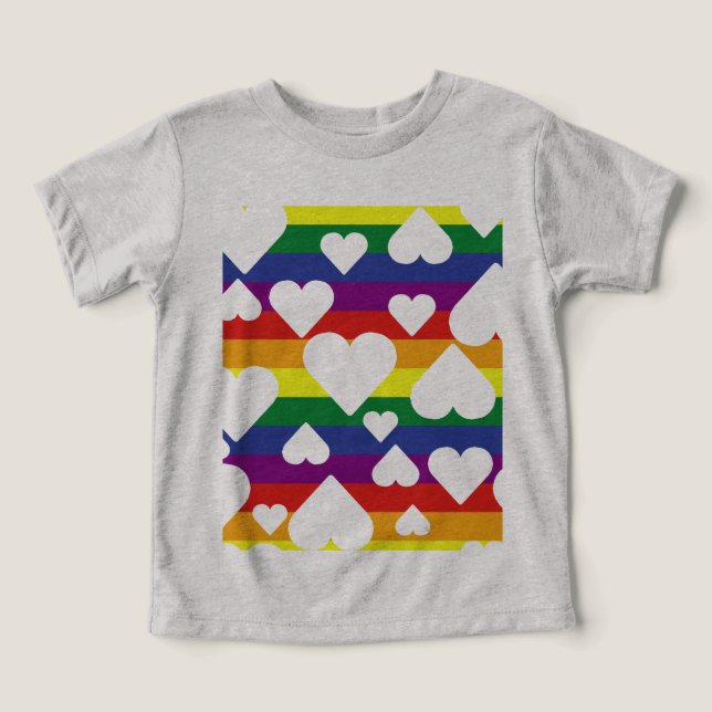 Tee gráfico de Toddler Rainbow (Diseño delantero )