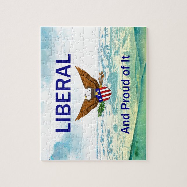 TEE Orgulloso Rompecabezas Liberal (Vertical)