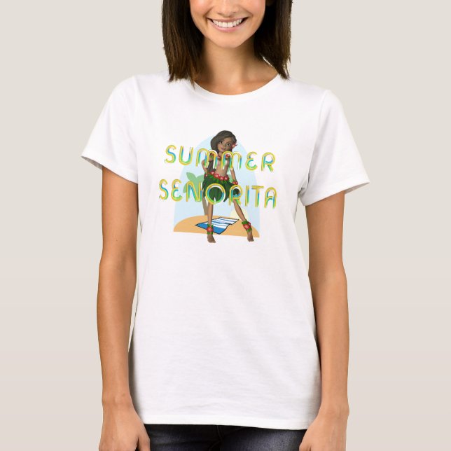 TEE Summer Senorita Señoras Camisetas (Anverso)