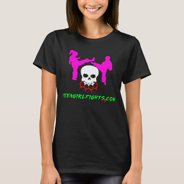 TeenGirlFights.com Camisa oficial (Anverso)