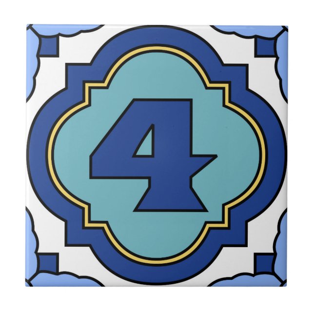 Teja 4 de la dirección del número de la isla de (Frente)