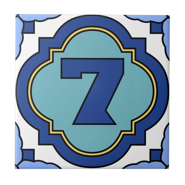 Teja 7 de la dirección del número de la isla de (Frente)