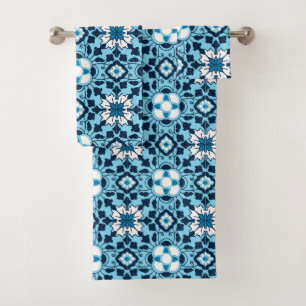 Teja, añil, azul de cielo y blanco marroquíes